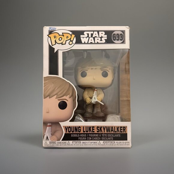 Young Luke Skywalker Funko Pop #633 Star Wars Collectible Jedi Toy The Force - Picture 1 of 8